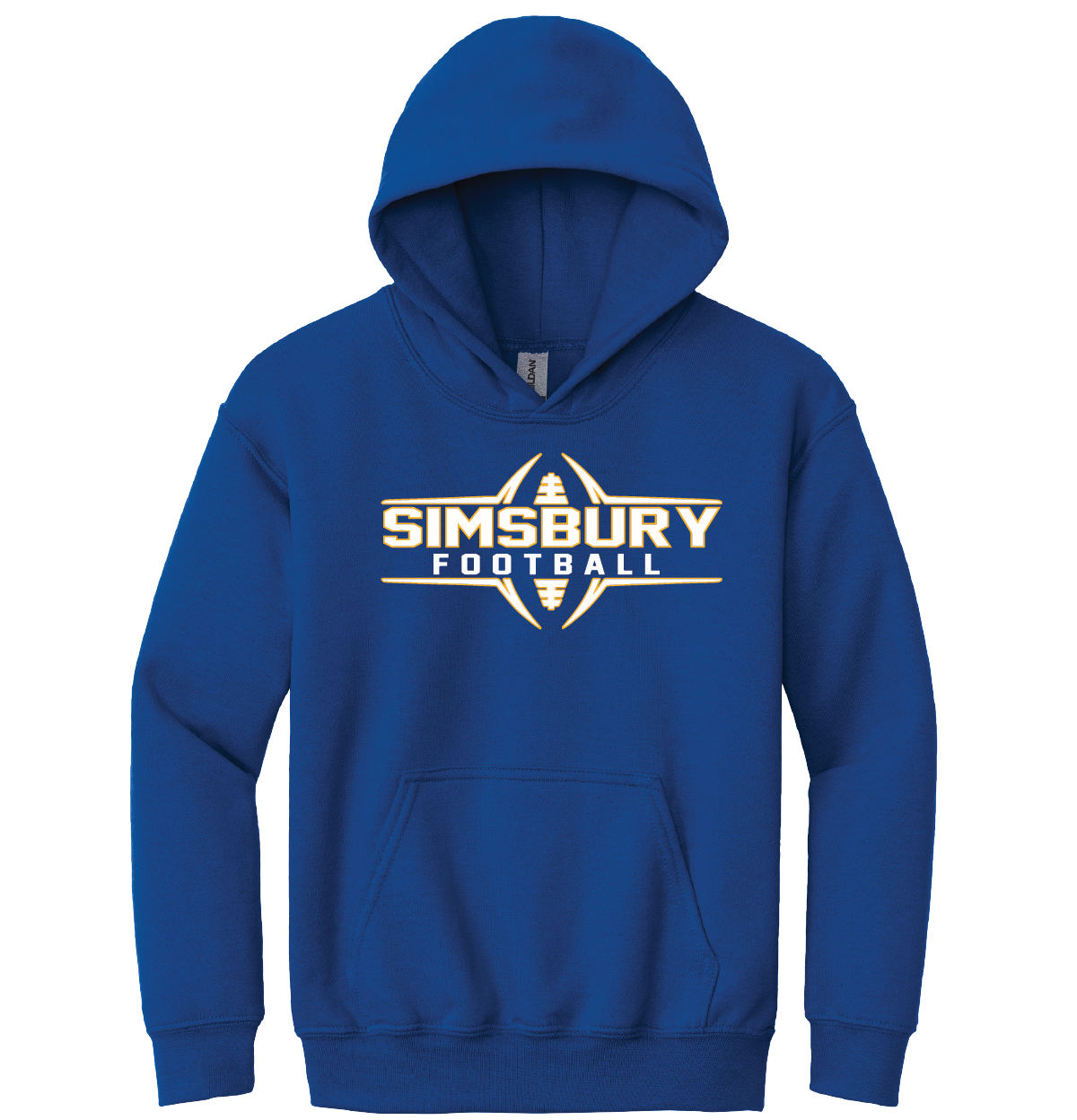 Hooded Sweatshirt Gildan 50/50: Simsbury Football 2024