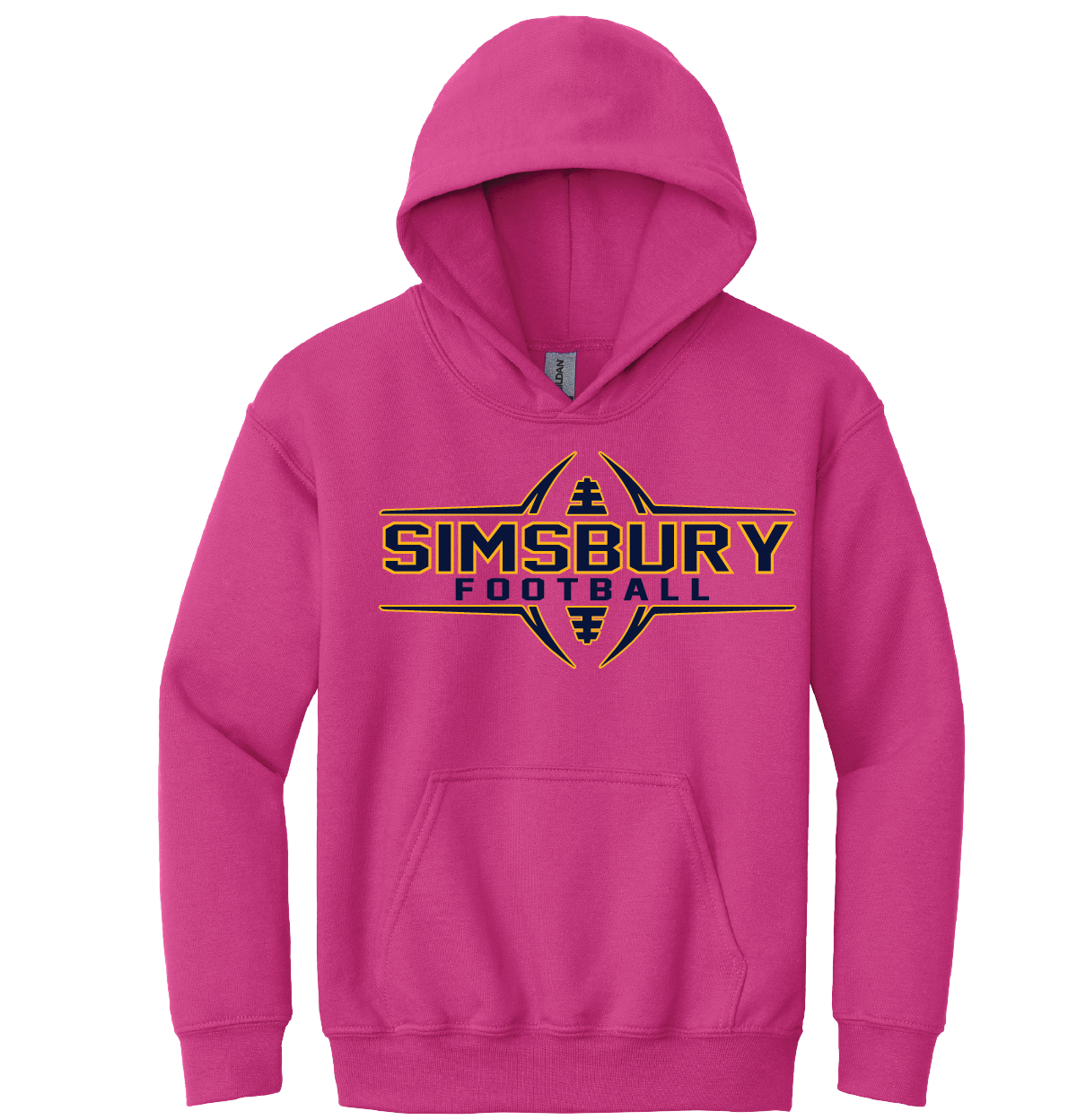 Hooded Sweatshirt Gildan 50/50: Simsbury Football 2024