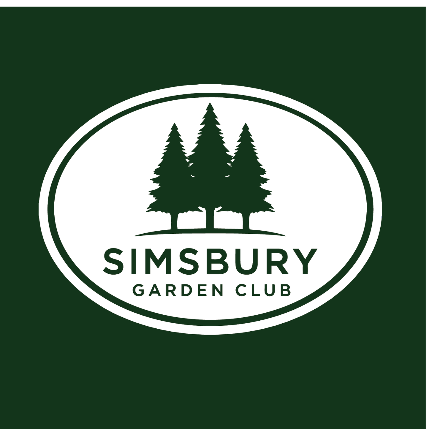 Simsbury Garden Club: Fat Head Removable Sticker (4.74"x 3.5")