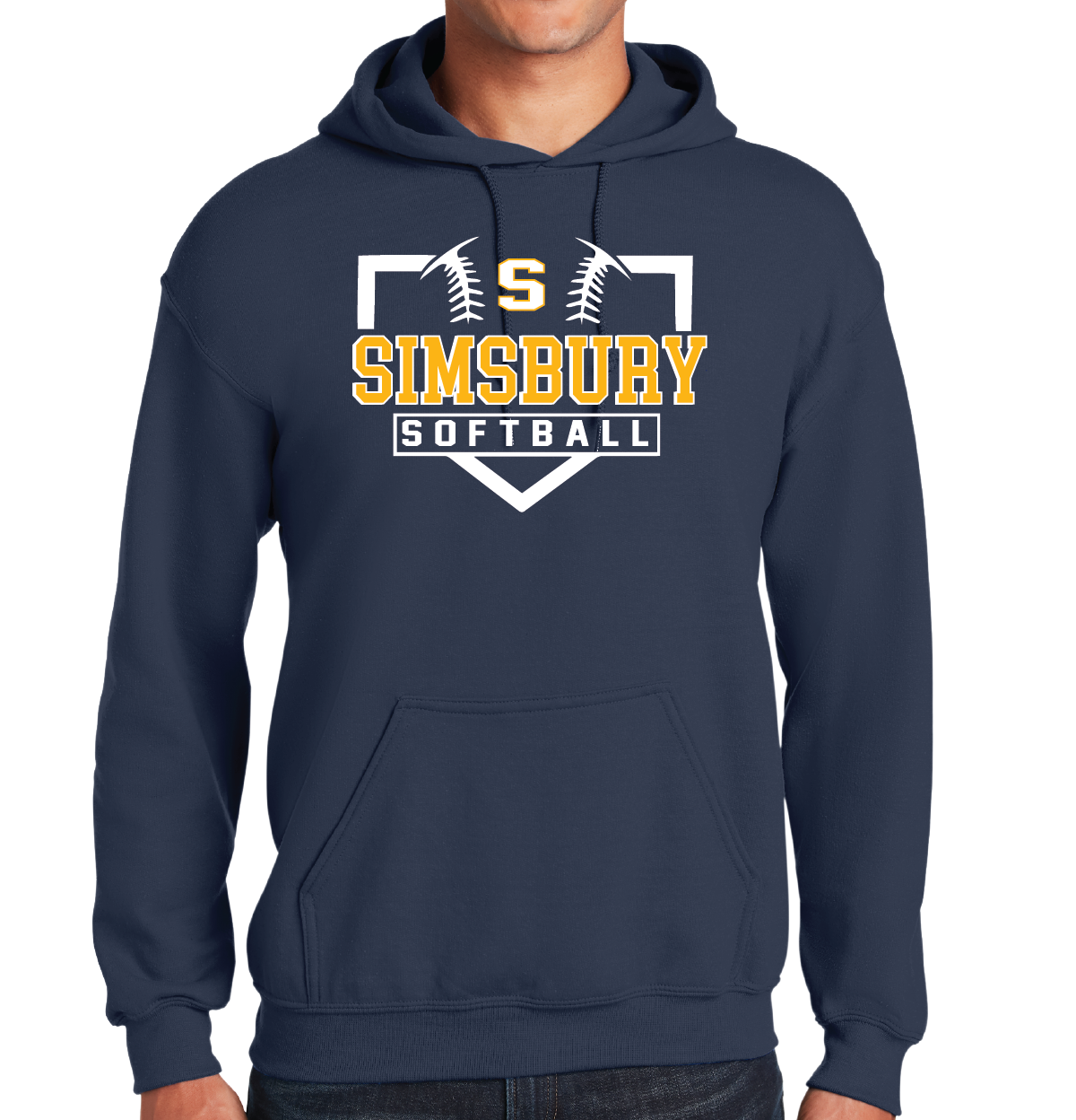 Hooded Sweatshirt Gildan 50/50: Simsbury Softball