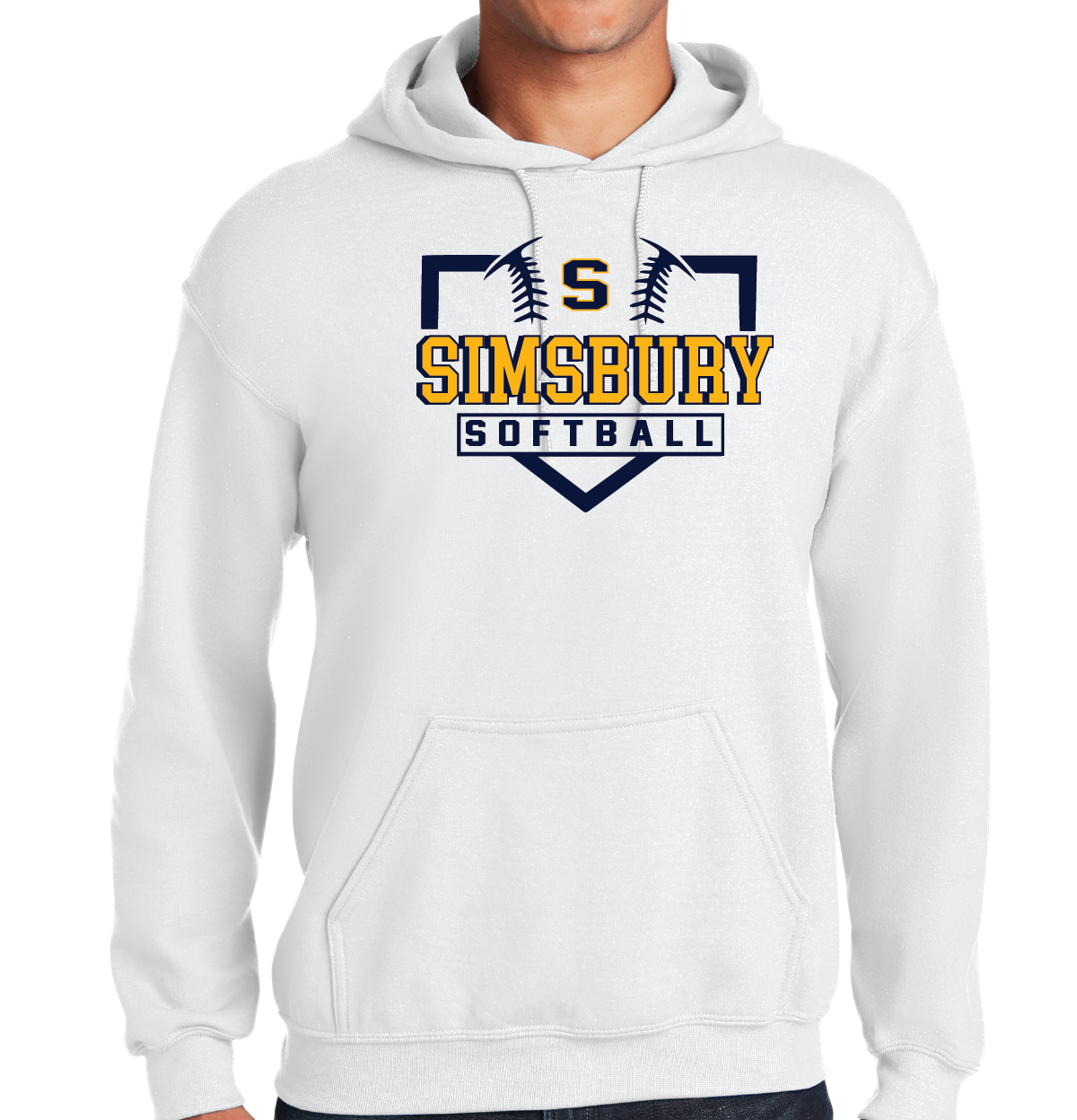 Hooded Sweatshirt Gildan 50/50: Simsbury Softball