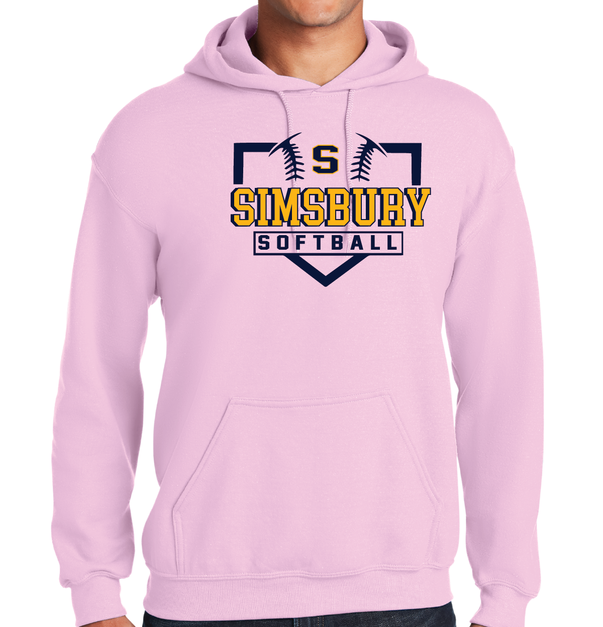 Hooded Sweatshirt Gildan 50/50: Simsbury Softball