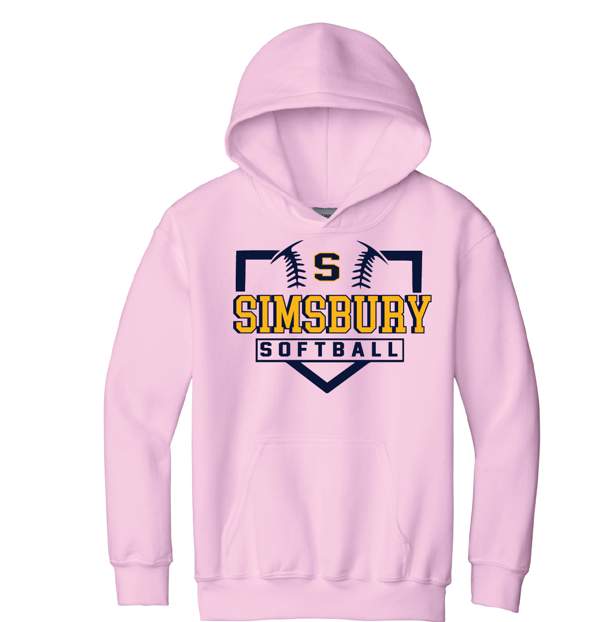 Hooded Sweatshirt Gildan 50/50: Simsbury Softball
