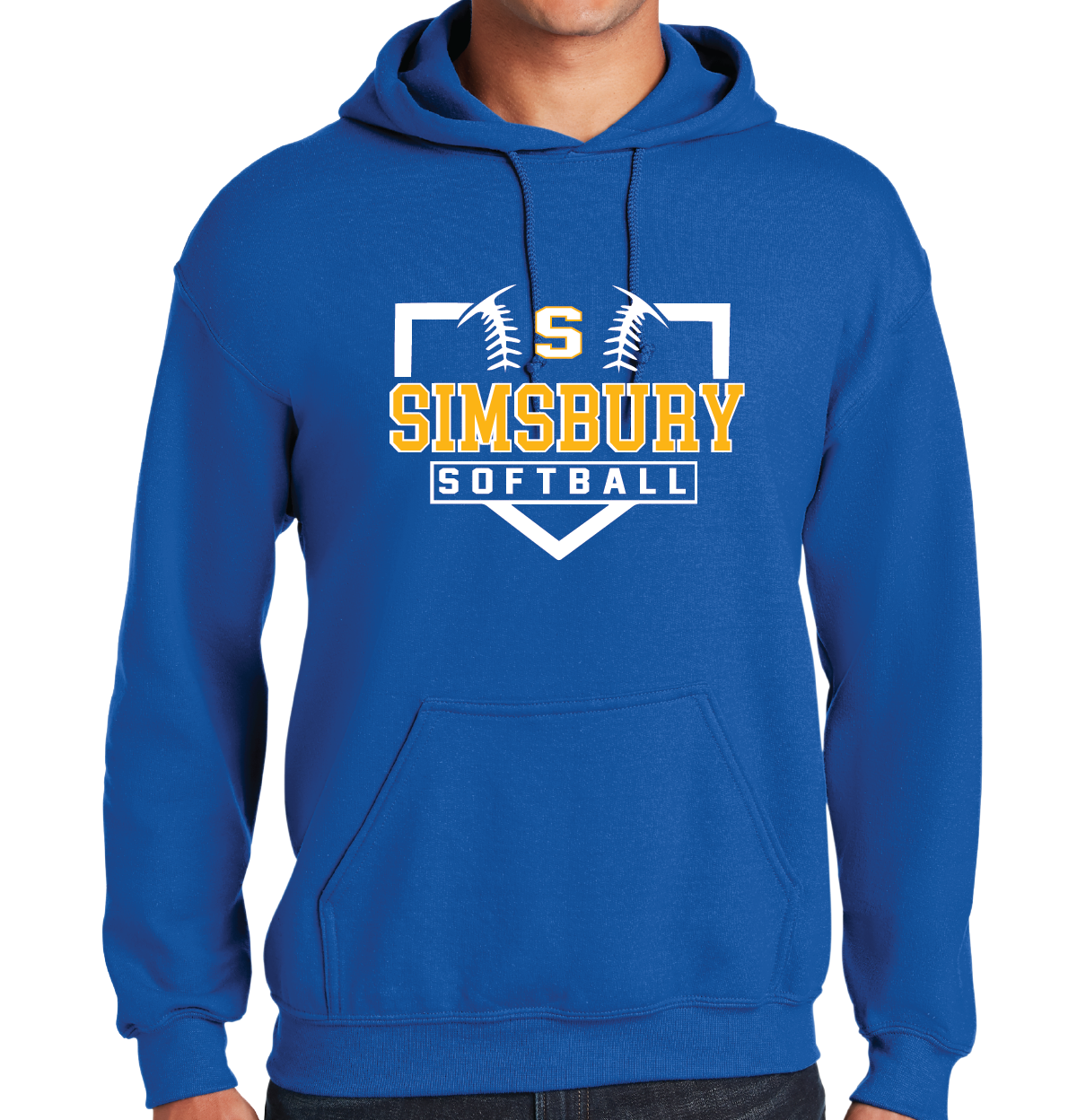 Hooded Sweatshirt Gildan 50/50: Simsbury Softball