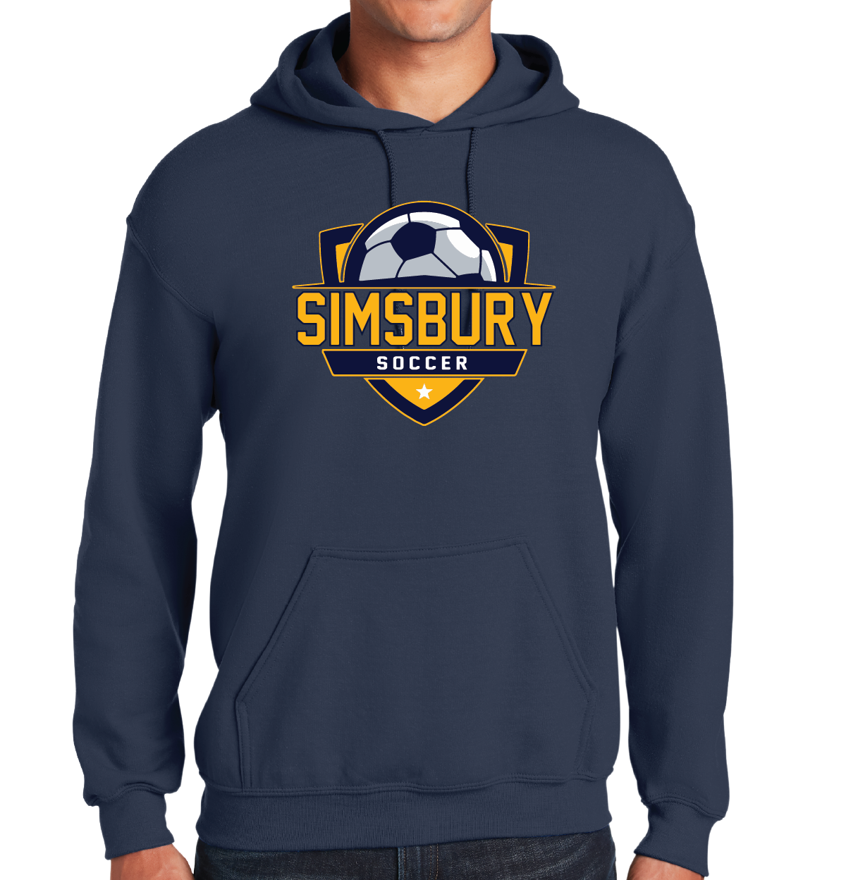 Hooded Sweatshirt Gildan 50/50: Simsbury Soccer