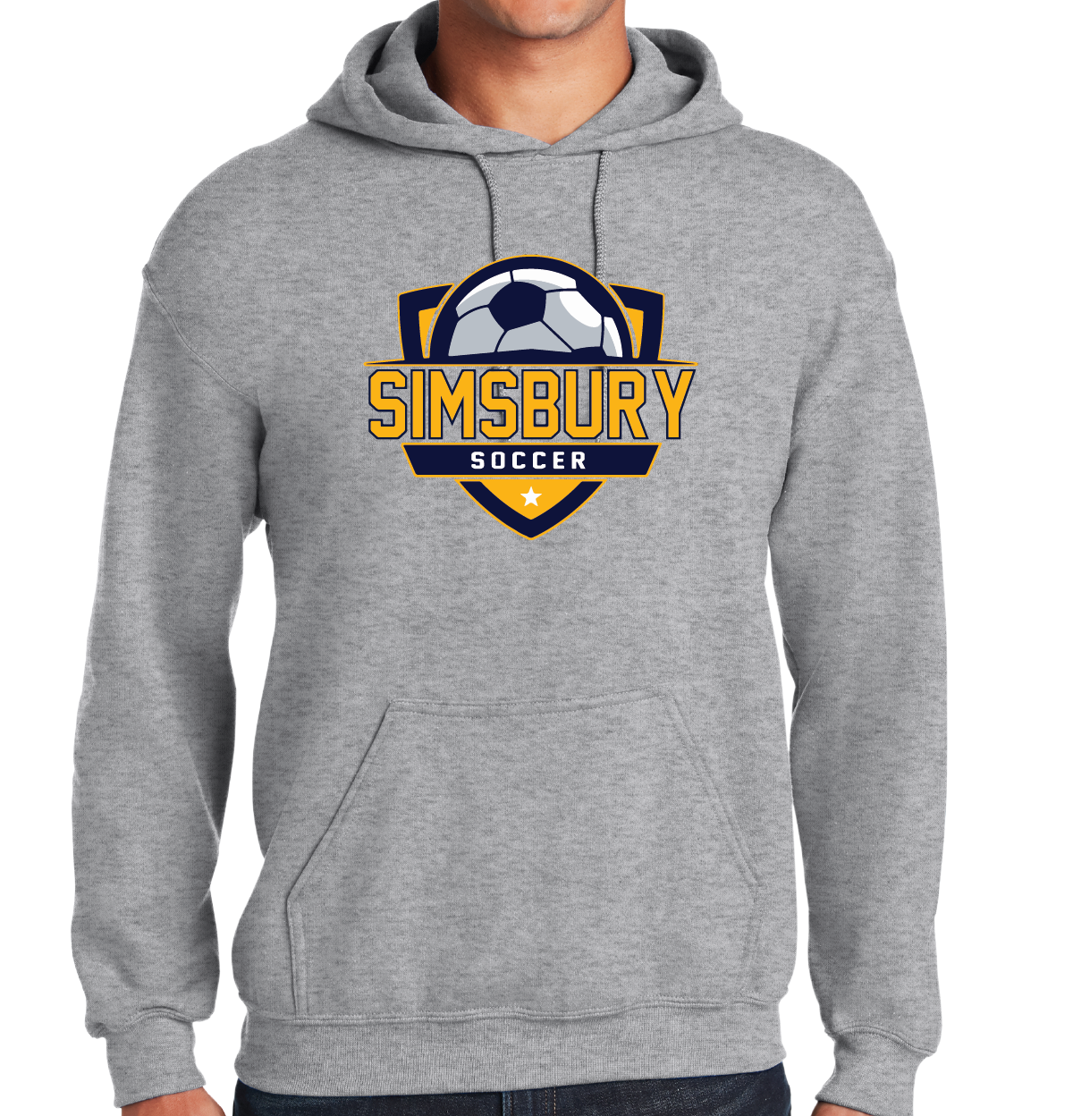 Hooded Sweatshirt Gildan 50/50: Simsbury Soccer
