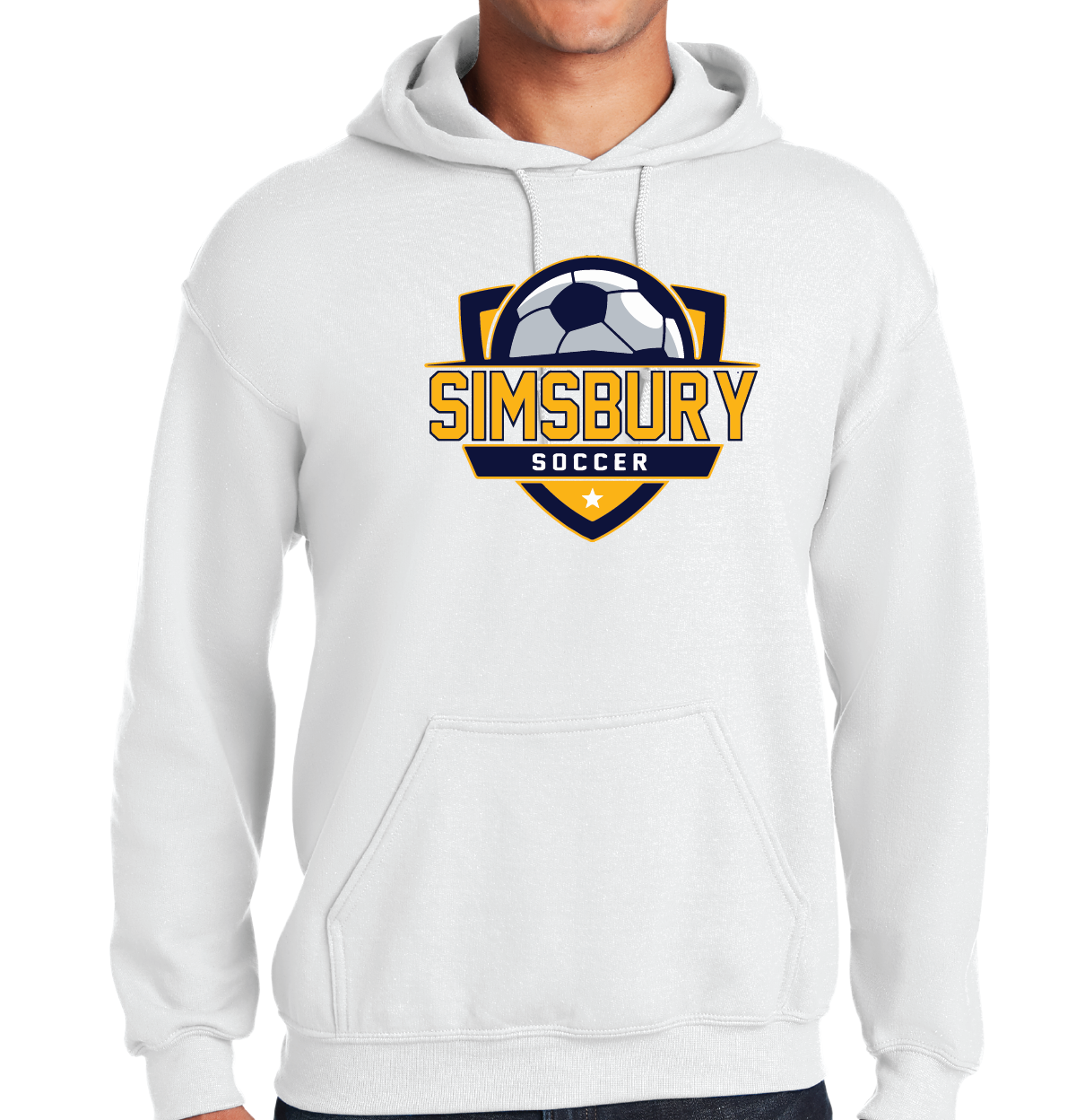 Hooded Sweatshirt Gildan 50/50: Simsbury Soccer