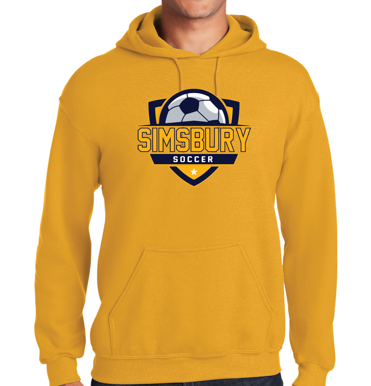 Hooded Sweatshirt Gildan 50/50: Simsbury Soccer