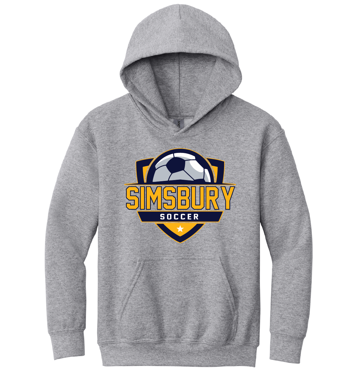 Hooded Sweatshirt Gildan 50/50: Simsbury Soccer