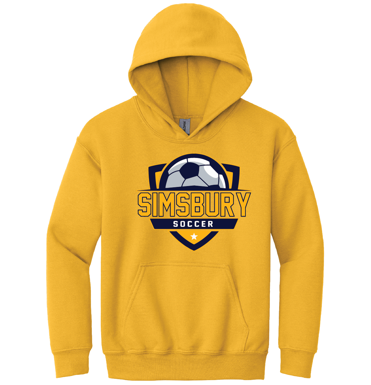 Hooded Sweatshirt Gildan 50/50: Simsbury Soccer
