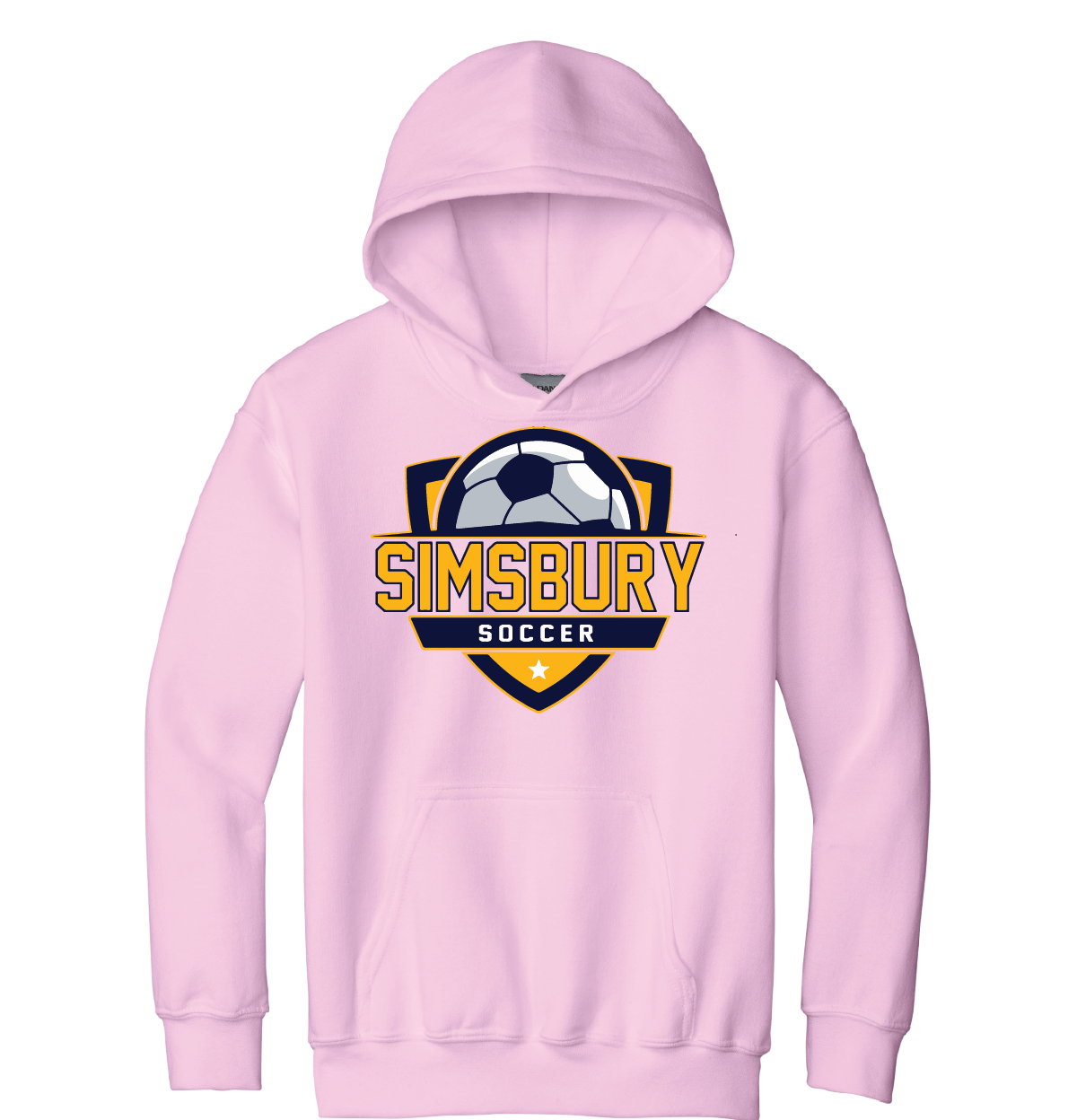 Hooded Sweatshirt Gildan 50/50: Simsbury Soccer