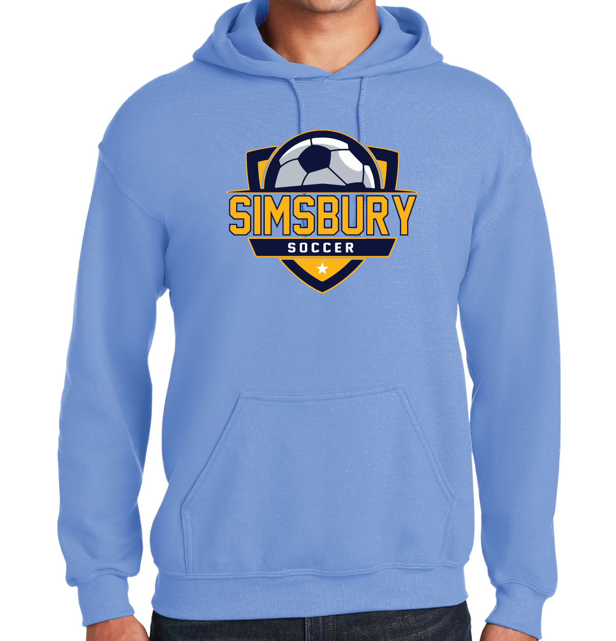 Hooded Sweatshirt Gildan 50/50: Simsbury Soccer