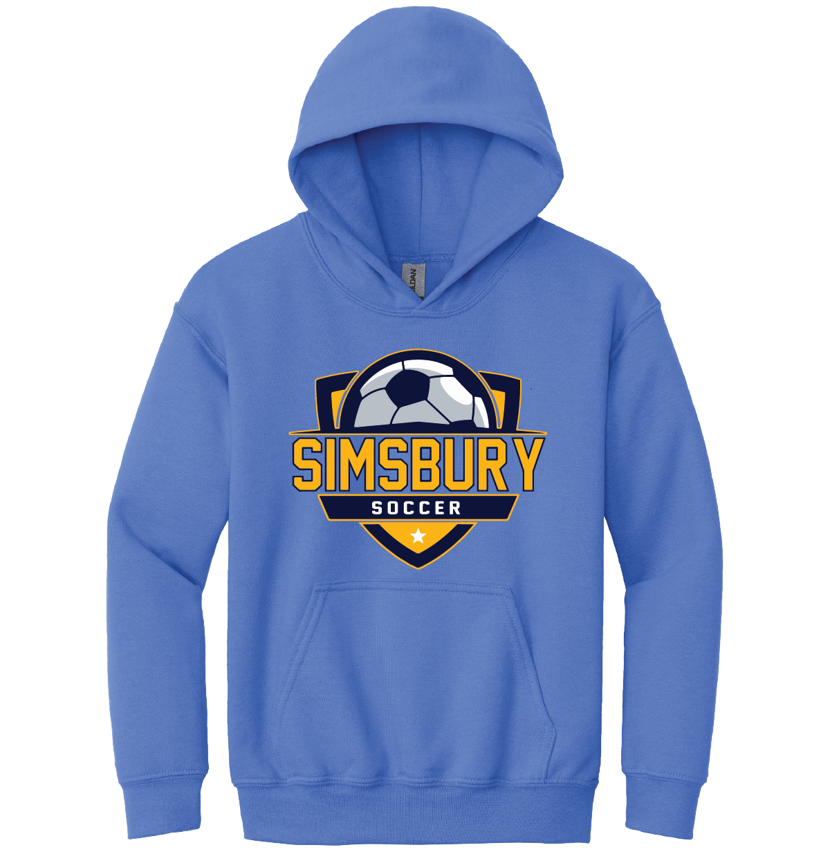Hooded Sweatshirt Gildan 50/50: Simsbury Soccer