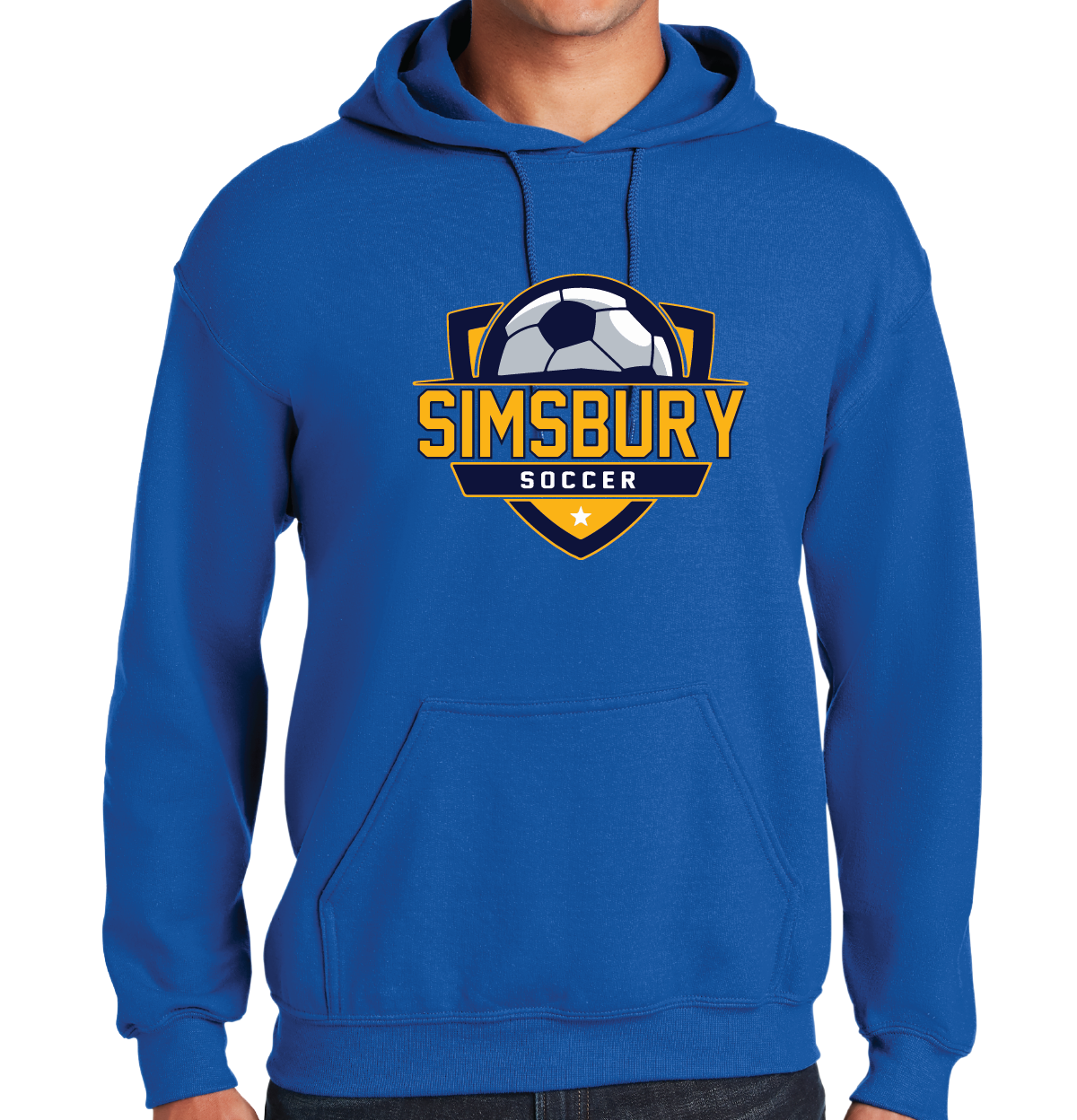 Hooded Sweatshirt Gildan 50/50: Simsbury Soccer
