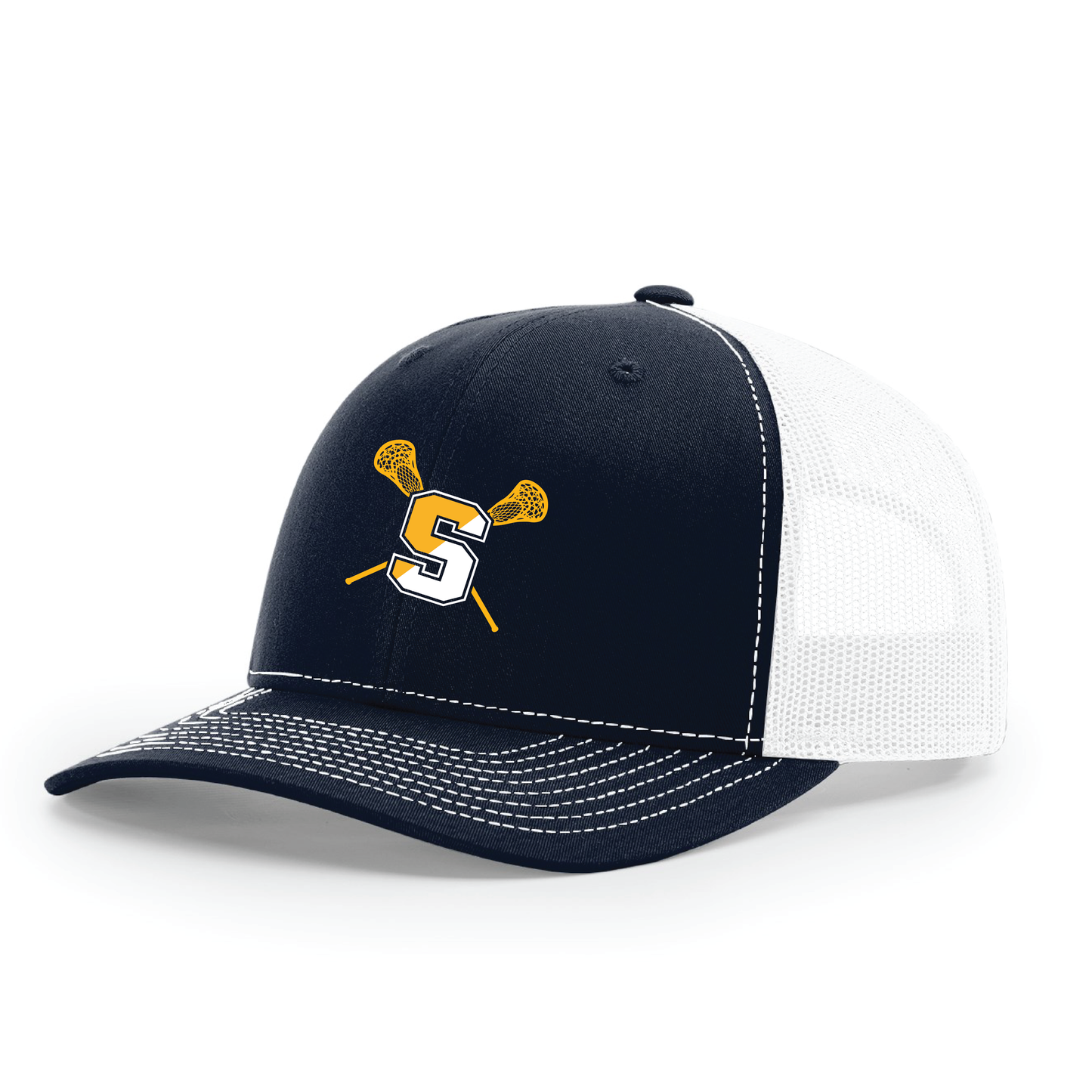 Hat: Trucker Snapback Simsbury Lacrosse S Crossed Sticks