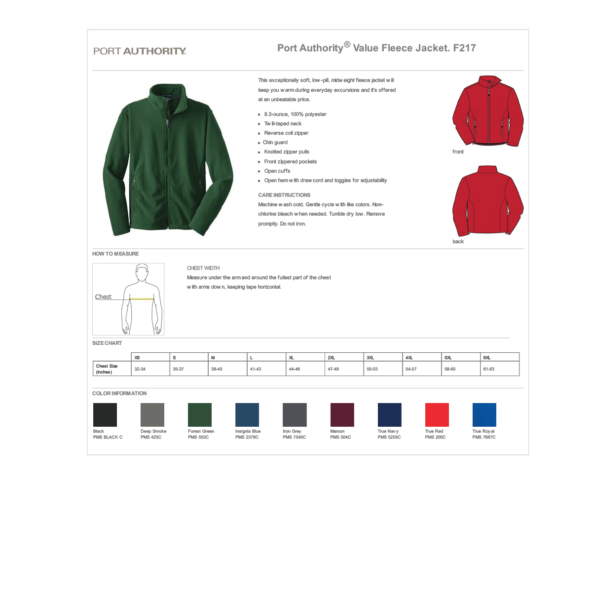 Troop 1175 Full Zip Fleece Jacket