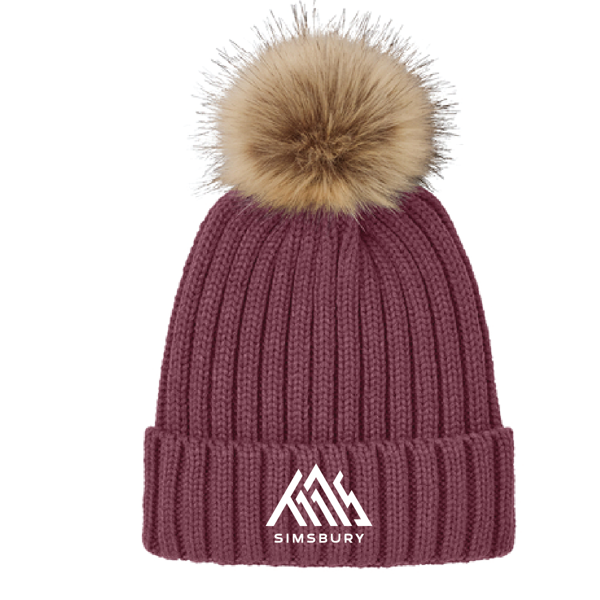 Troop 1175: C990 Faux Fur Pom Beanie
