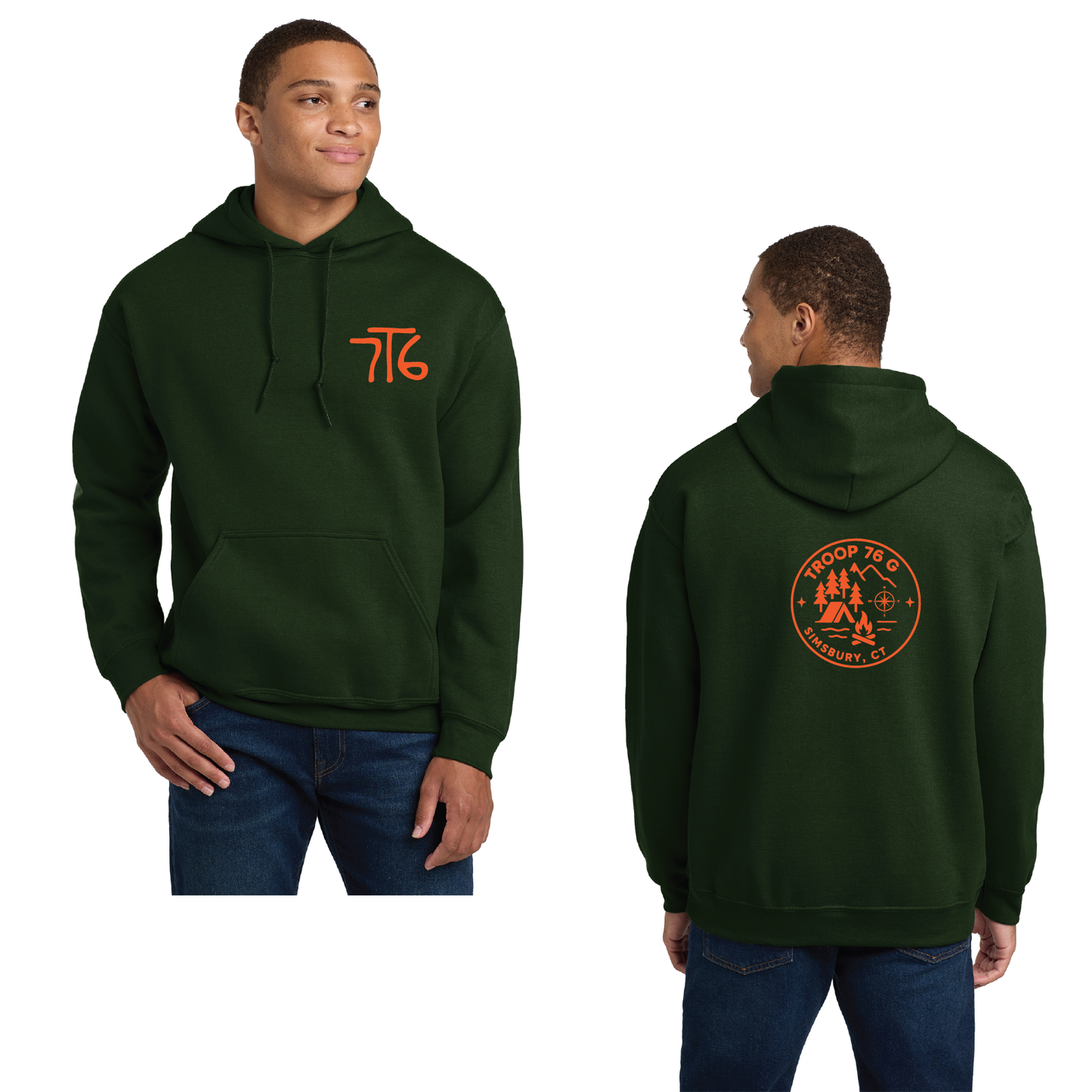 Troop 76 Girls: Hooded Sweatshirt Adult & Youth Sizes