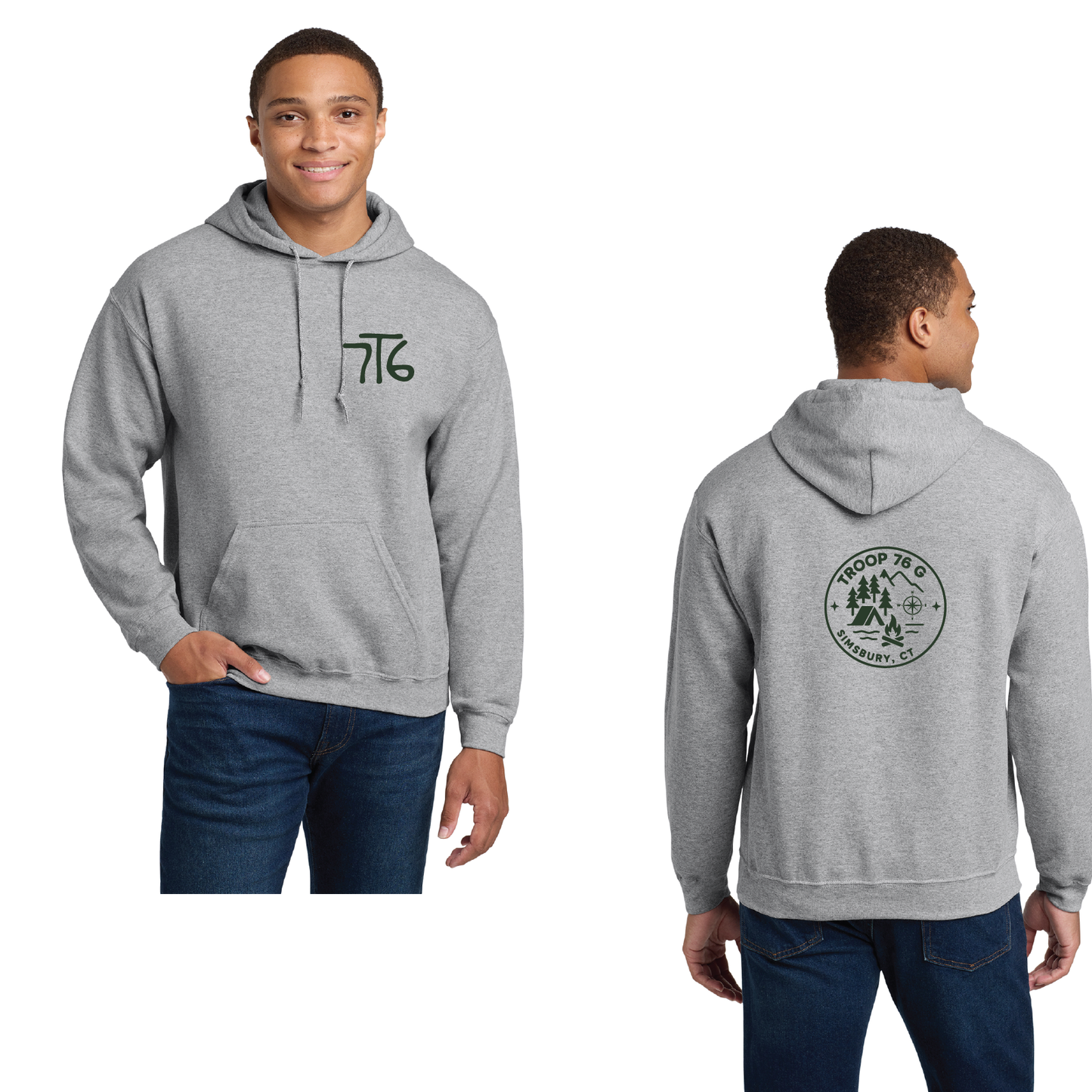 Troop 76 Girls: Hooded Sweatshirt Adult & Youth Sizes