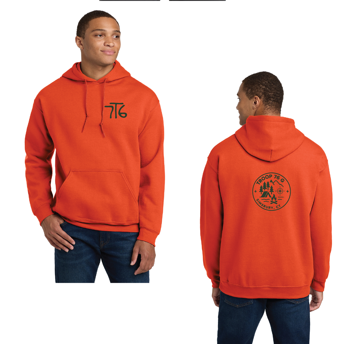 Troop 76 Girls: Hooded Sweatshirt Adult & Youth Sizes