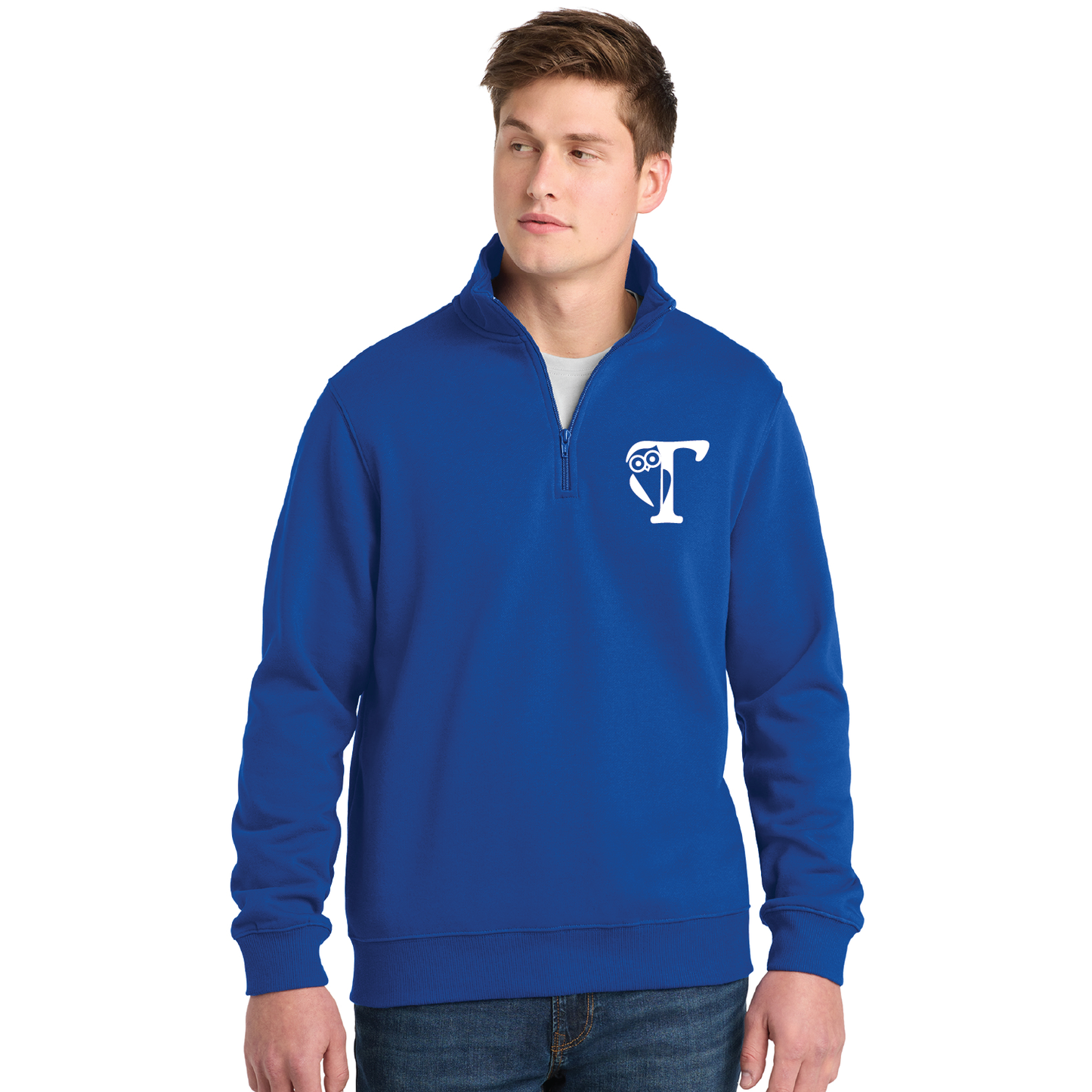 Tariffville School: 1/4 Zip Sweatshirt Adult