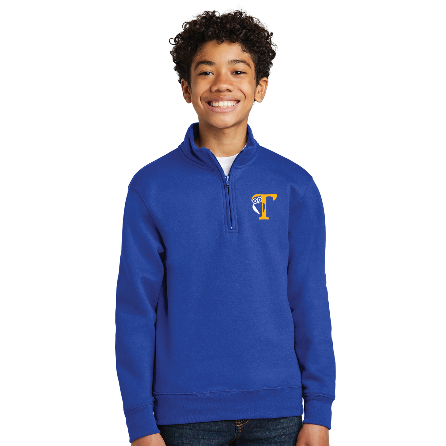 Tariffville School: 1/4 Zip Sweatshirt Youth