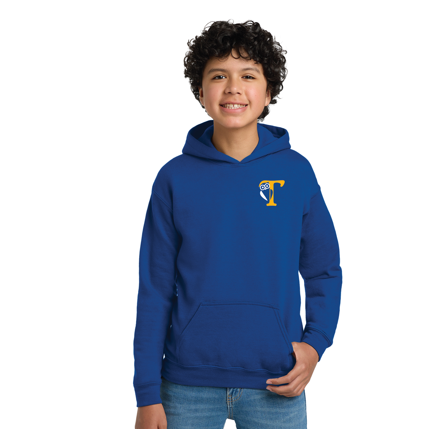 Tariffville School: Hooded Sweatshirt: T Logo Youth & Adult Sizes