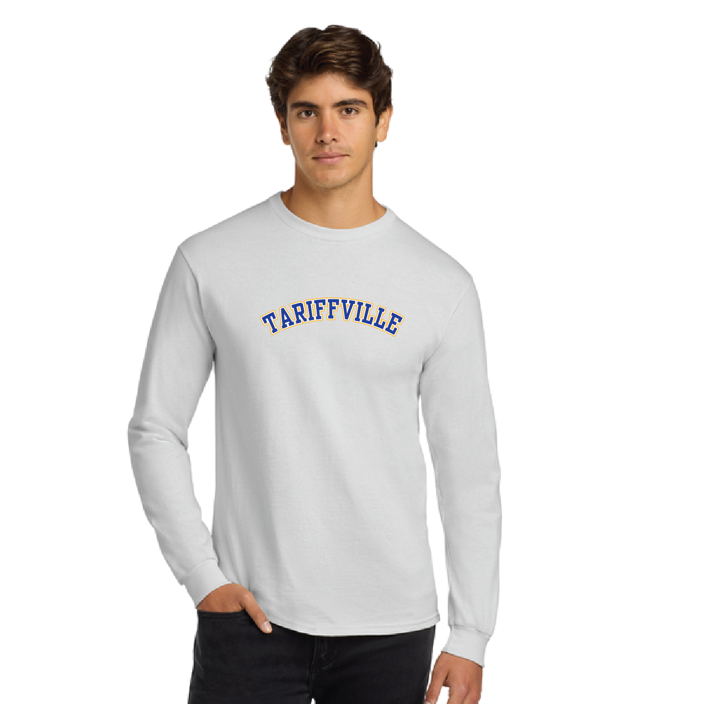 Tariffville School: Longsleeve T-Shirt Tariffville Arched Logo Youth & Adult Sizes