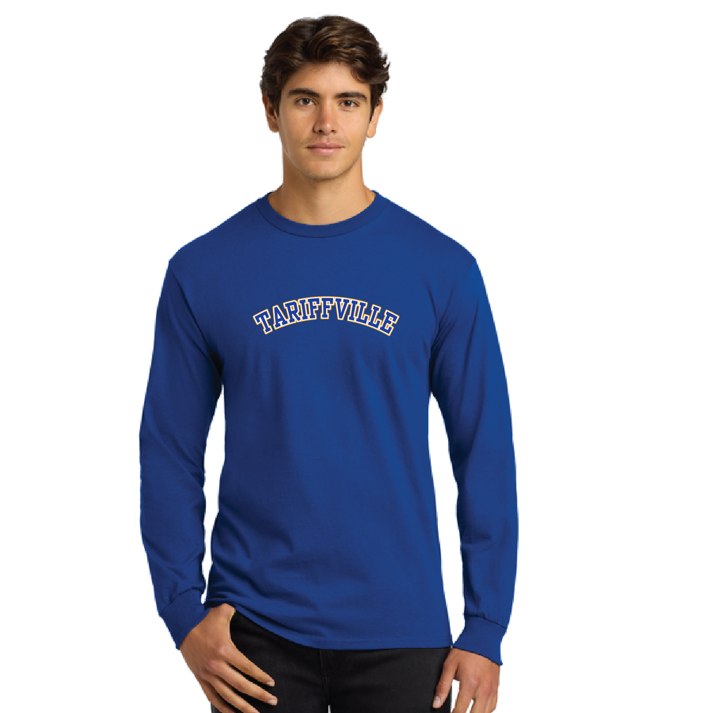Tariffville School: Longsleeve T-Shirt Tariffville Arched Logo Youth & Adult Sizes