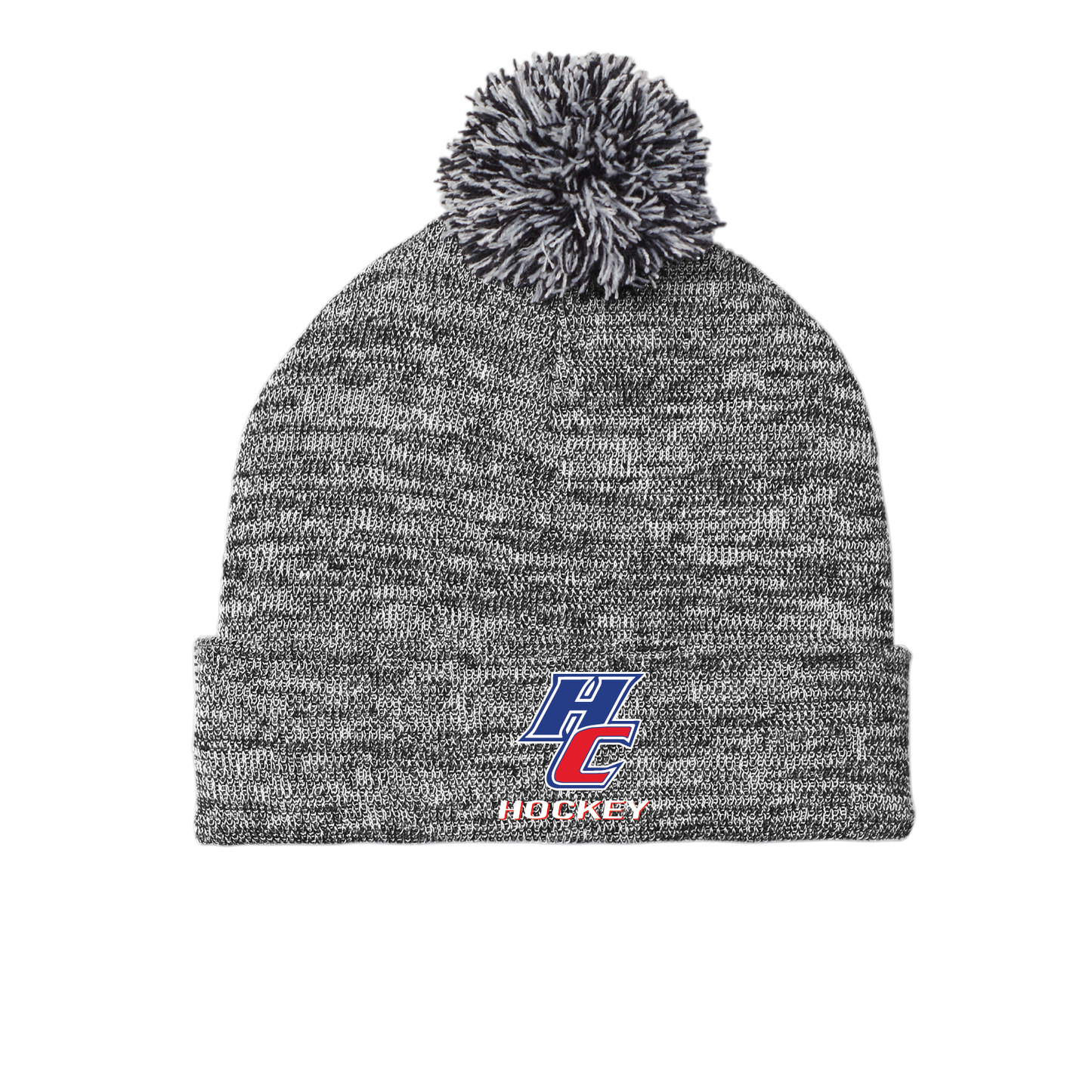 HC Hockey: Heather Pom Pom Beanie