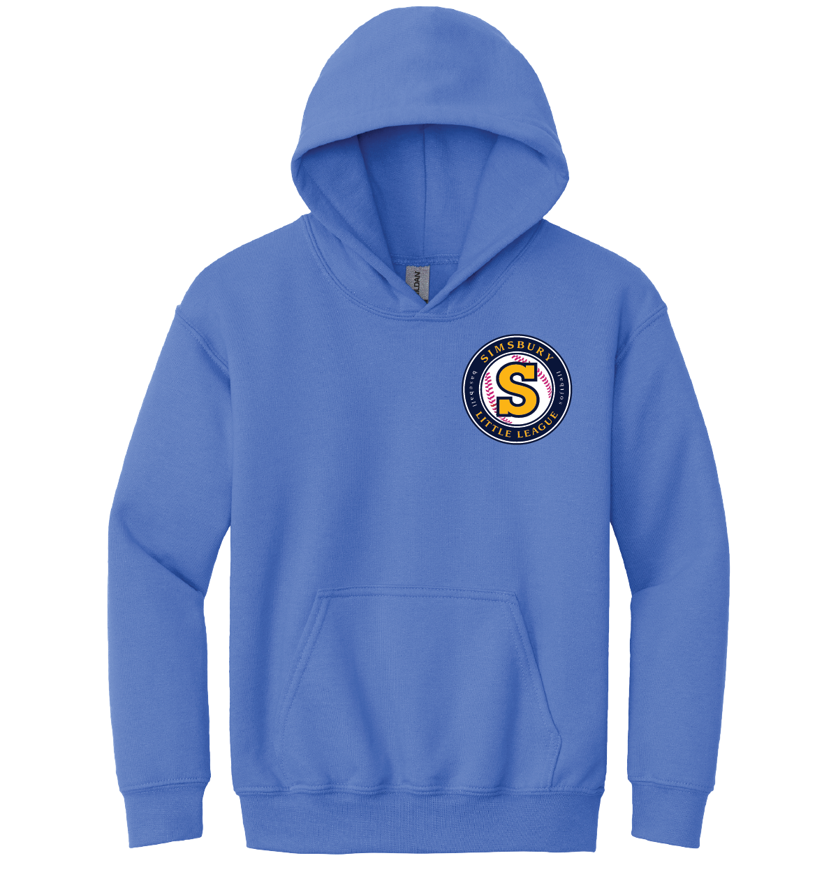 Hooded Sweatshirt: Simsbury Little League Left Chest Embroidered Logo