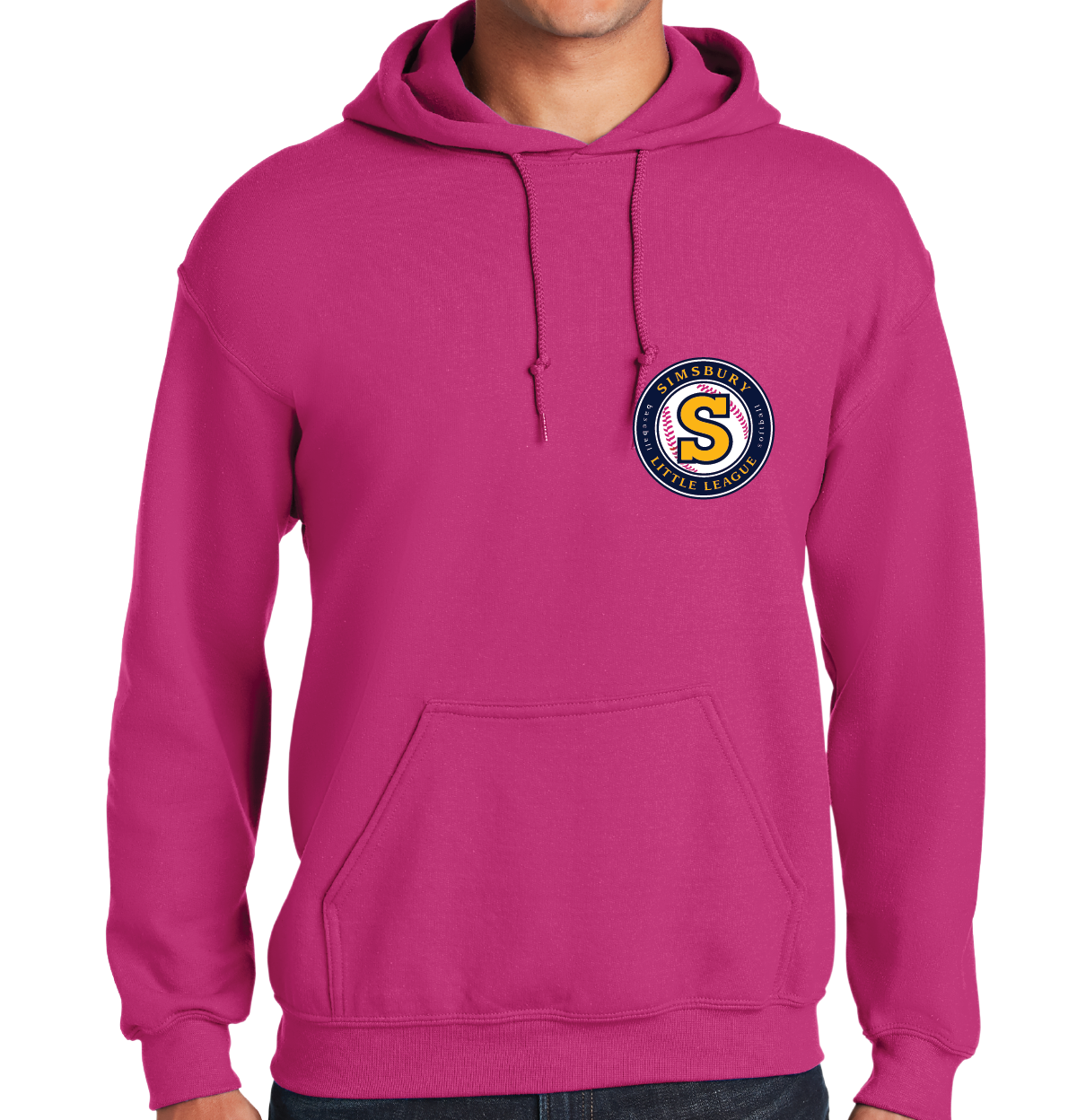 Hooded Sweatshirt: Simsbury Little League Left Chest Embroidered Logo