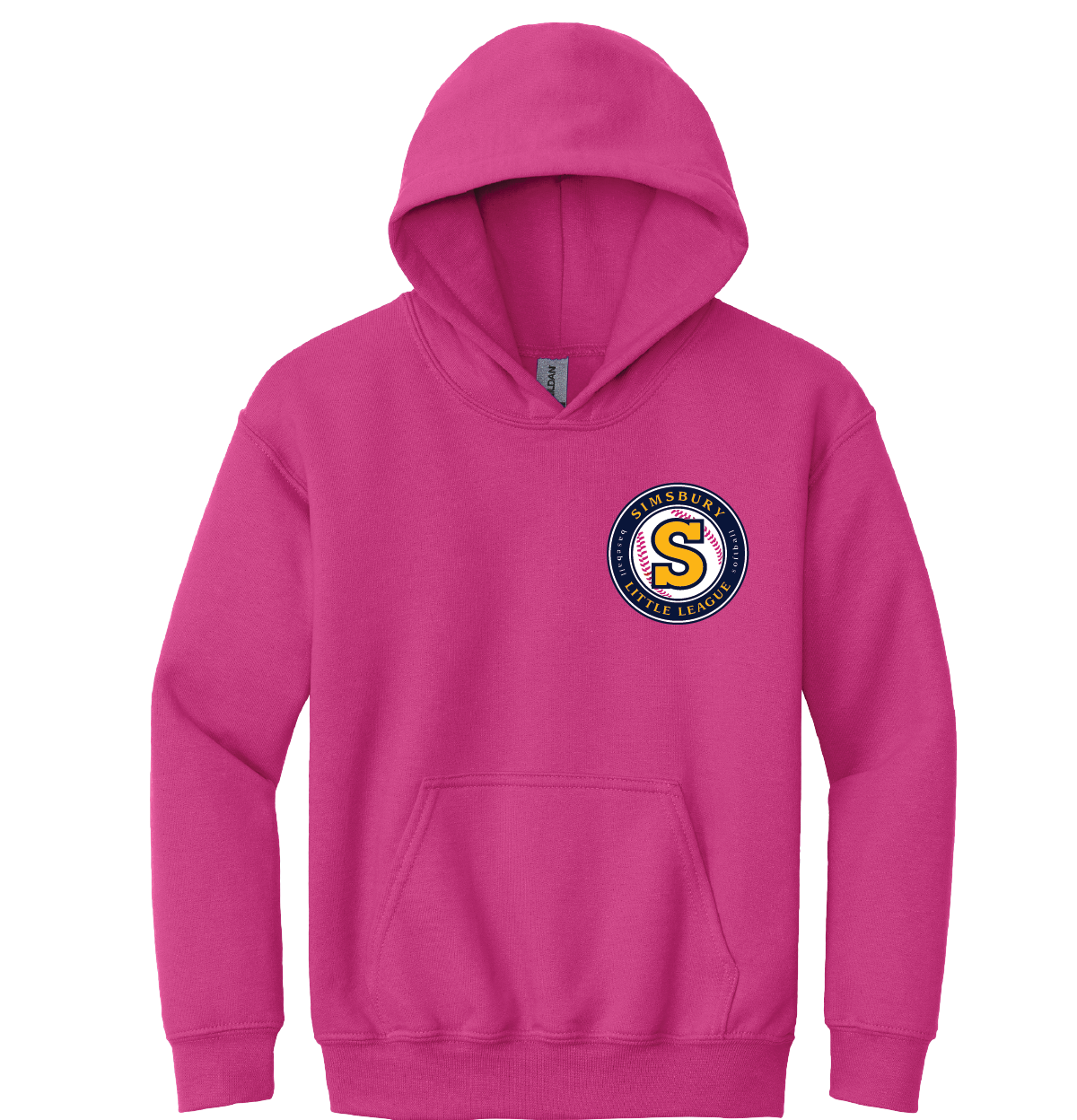 Hooded Sweatshirt: Simsbury Little League Left Chest Embroidered Logo