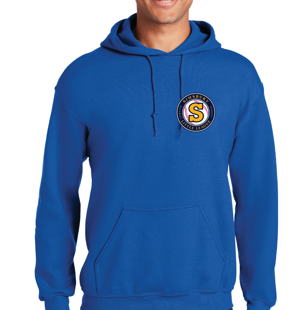 Hooded Sweatshirt: Simsbury Little League Left Chest Embroidered Logo