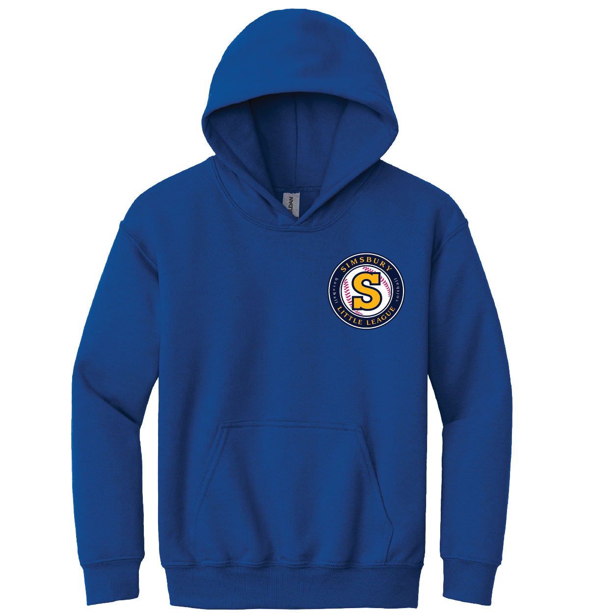 Hooded Sweatshirt: Simsbury Little League Left Chest Embroidered Logo