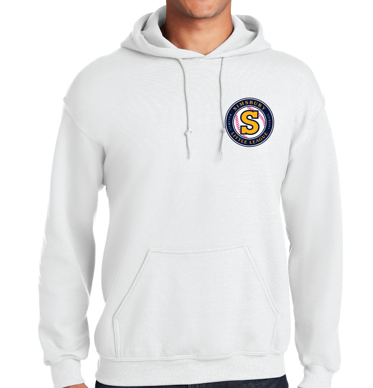 Hooded Sweatshirt: Simsbury Little League Left Chest Embroidered Logo