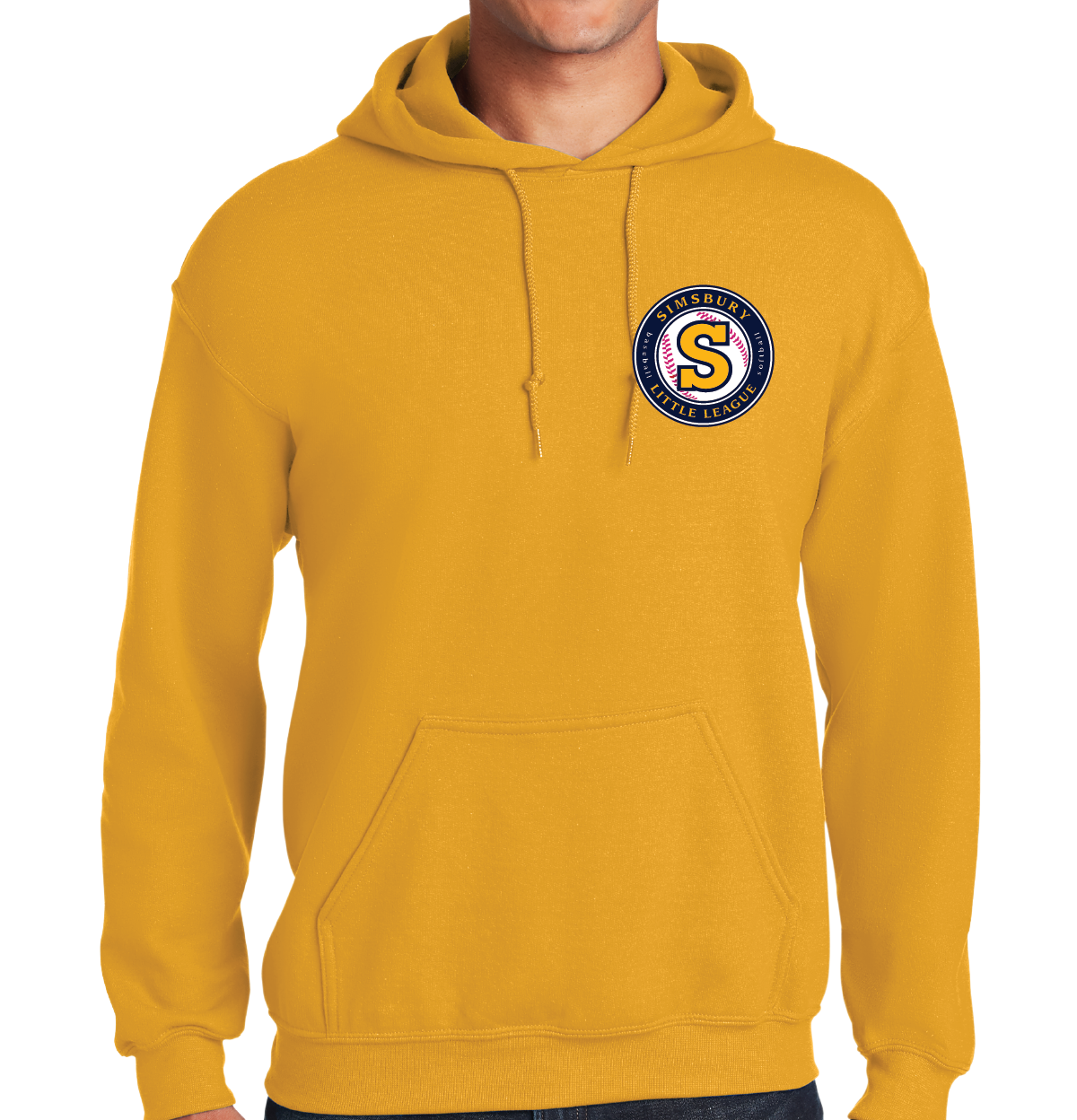 Hooded Sweatshirt: Simsbury Little League Left Chest Embroidered Logo