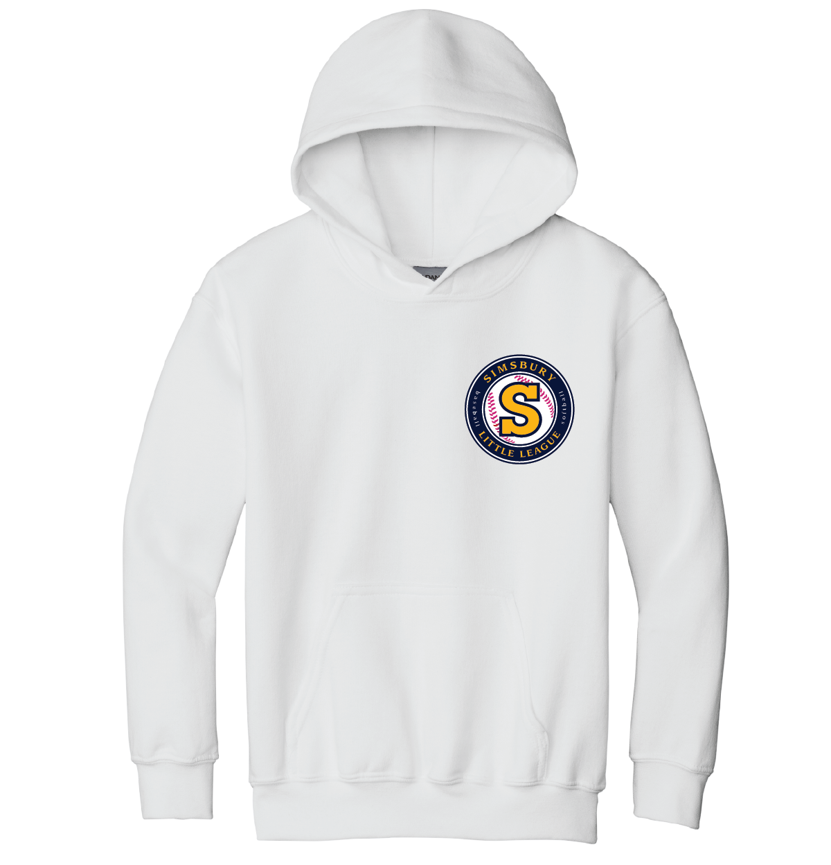 Hooded Sweatshirt: Simsbury Little League Left Chest Embroidered Logo