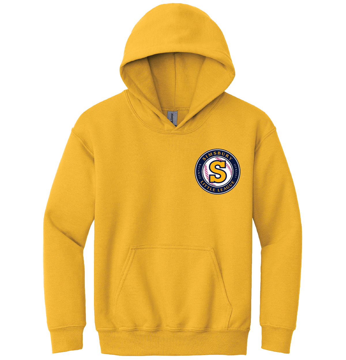 Hooded Sweatshirt: Simsbury Little League Left Chest Embroidered Logo