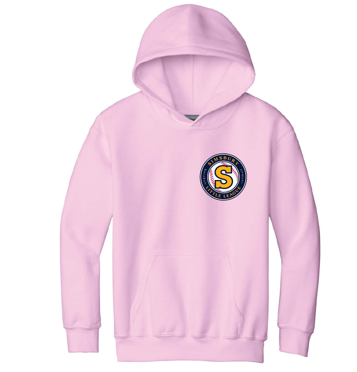 Hooded Sweatshirt: Simsbury Little League Left Chest Embroidered Logo
