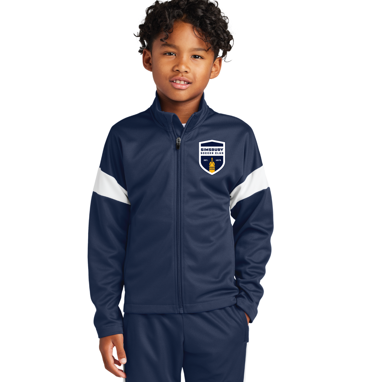 Full Zip Youth Jacket Sport-Tek: Simsbury Soccer Club – Vincent Full Zip Youth Jacket Sport-Tek: Simsbury Soccer Club – Vincent