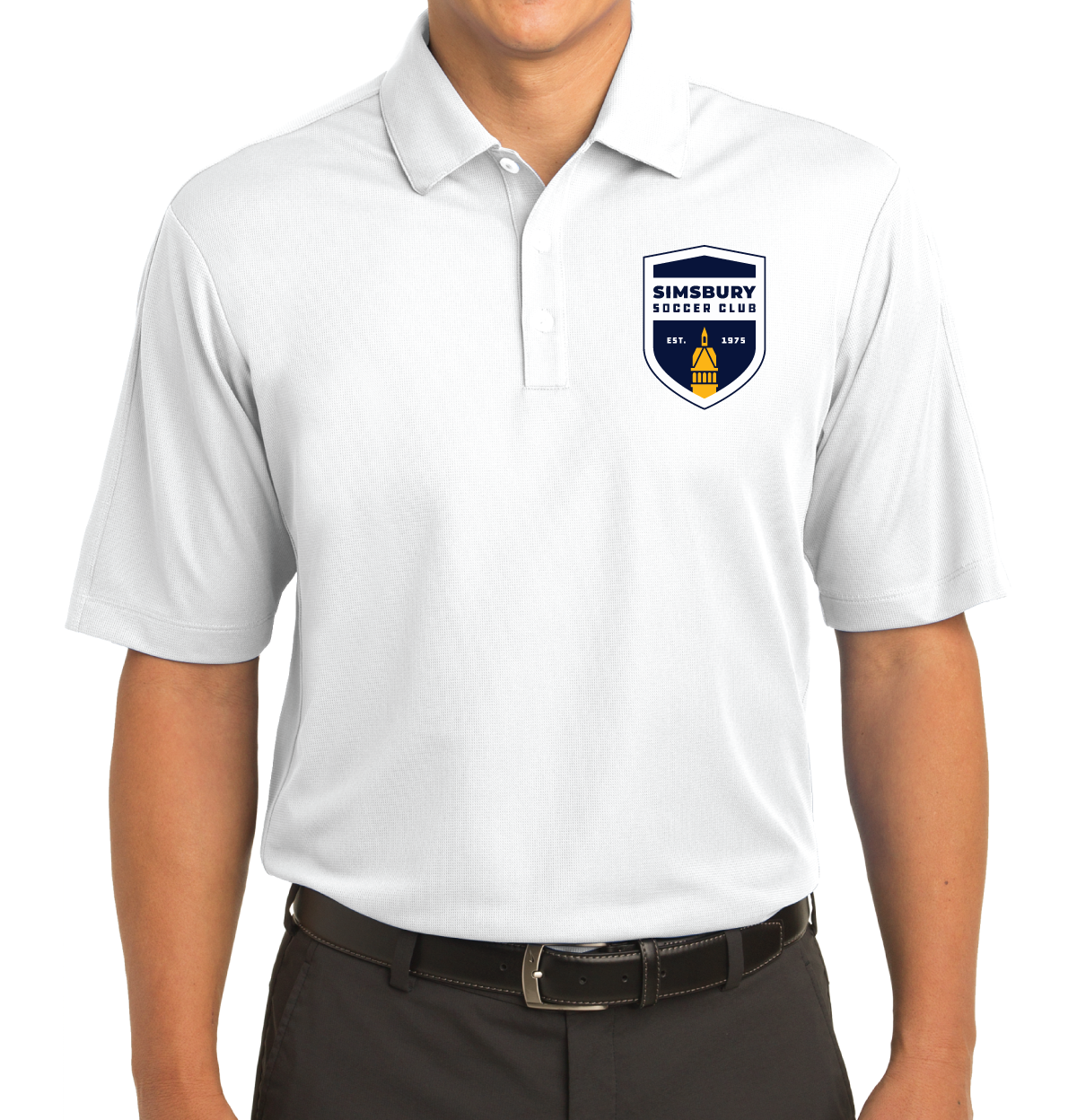 Polo: Nike Men's Tech Basic Dri-FIT Polo: Simsbury Soccer Club