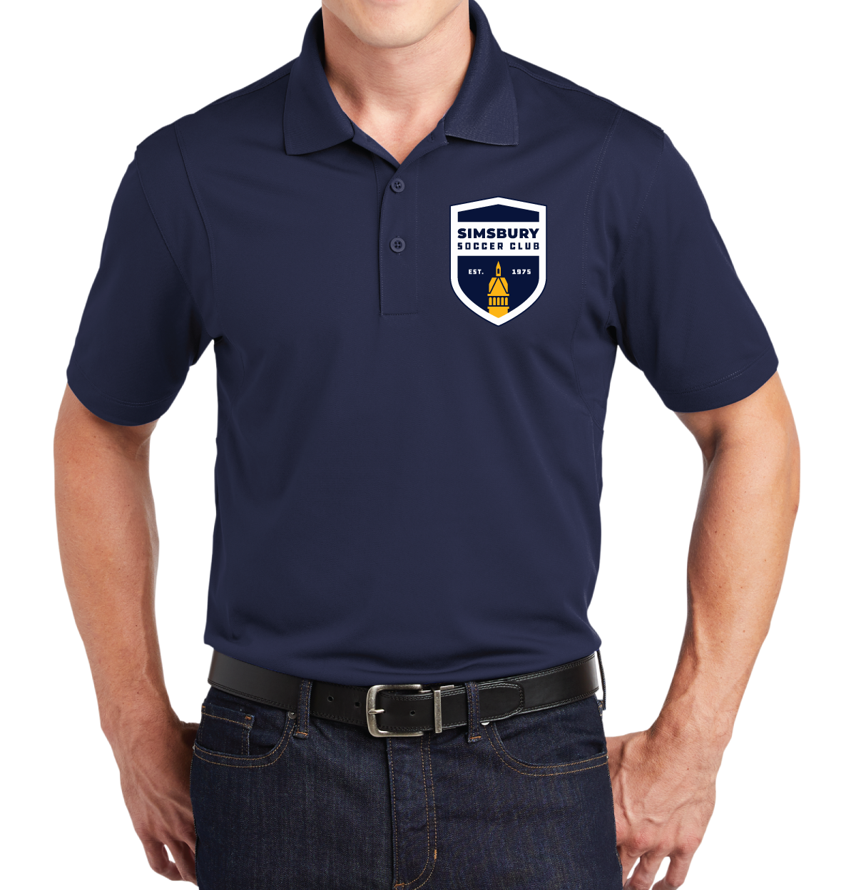 Polo: Sport-Tek Men's Micropique Sport-Wick Polo: Simsbury Soccer Club