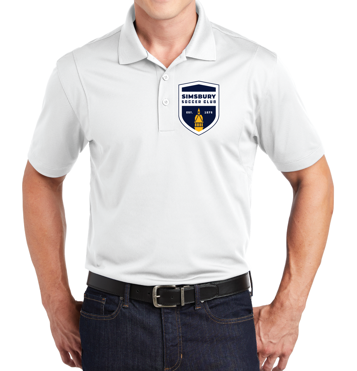 Polo: Sport-Tek Men's Micropique Sport-Wick Polo: Simsbury Soccer Club