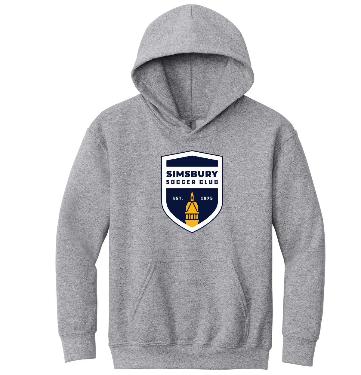 Hooded Sweatshirt: Simsbury Soccer Club Full Front Logo