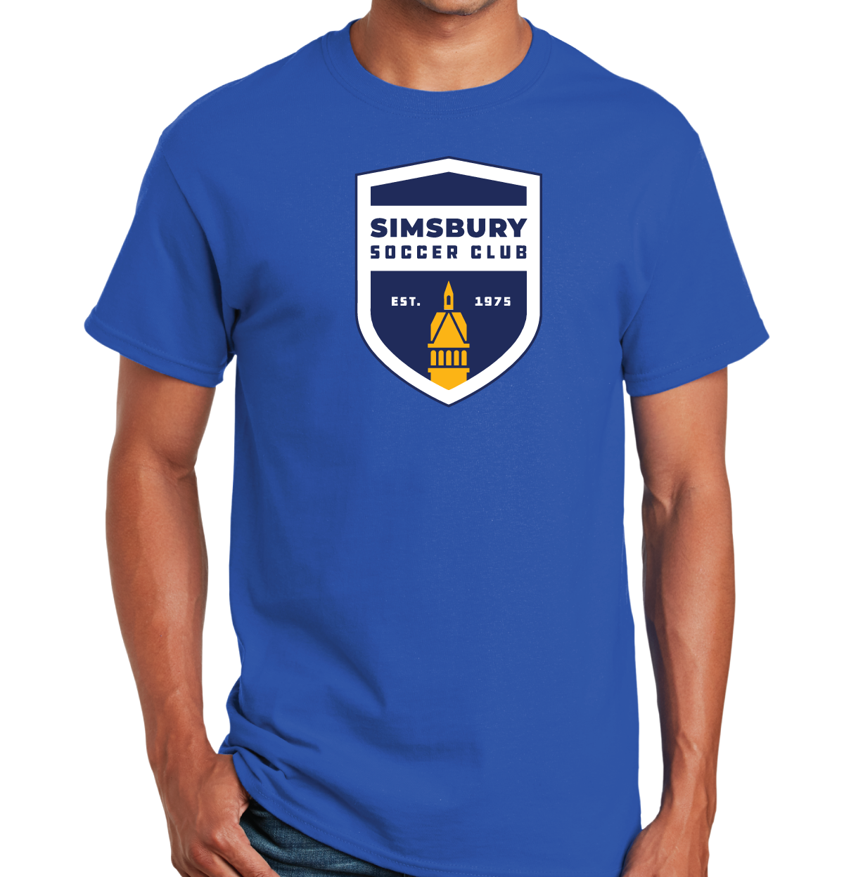 T-Shirt: Simsbury Soccer Shield Full Front