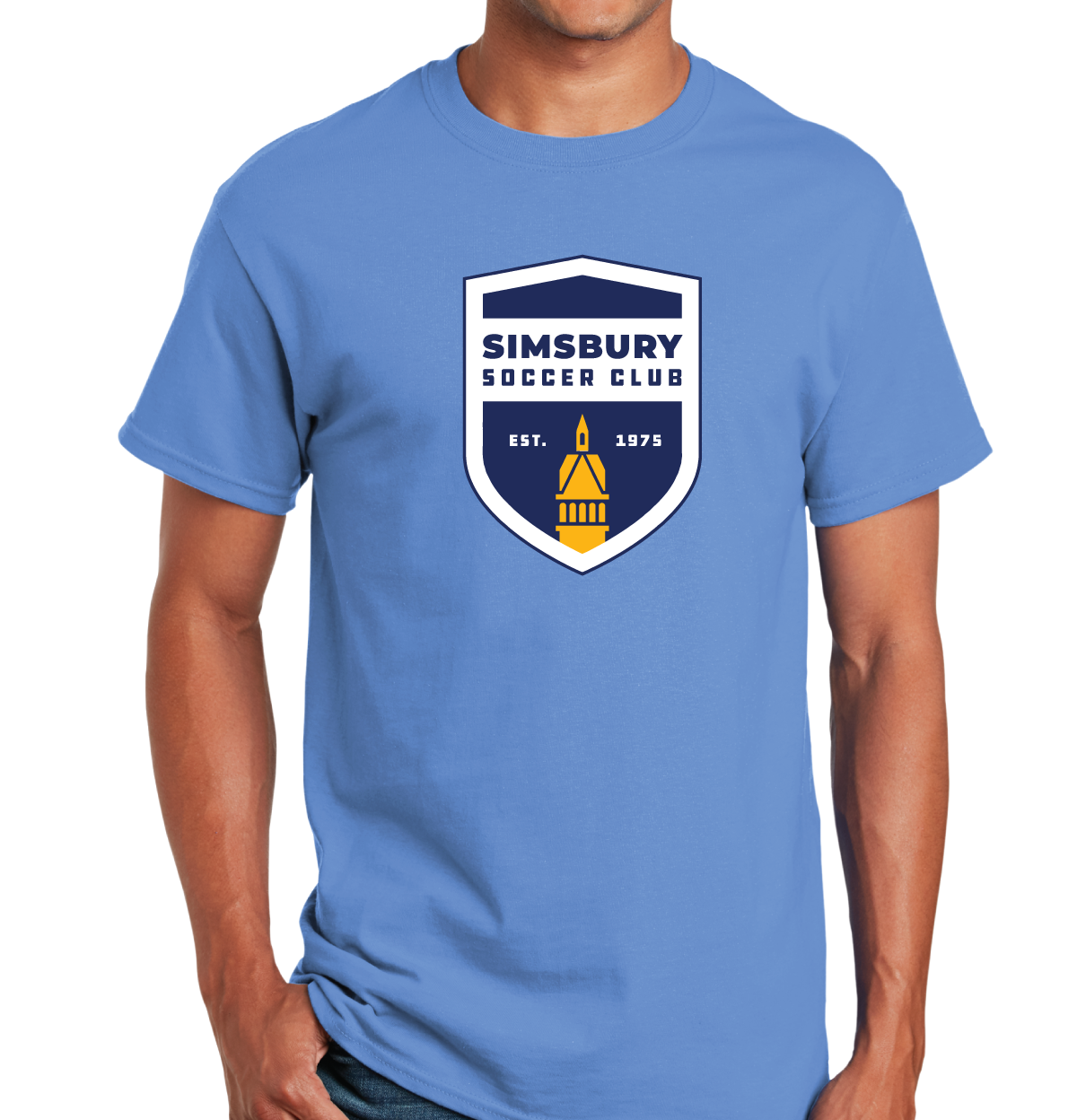 T-Shirt: Simsbury Soccer Shield Full Front