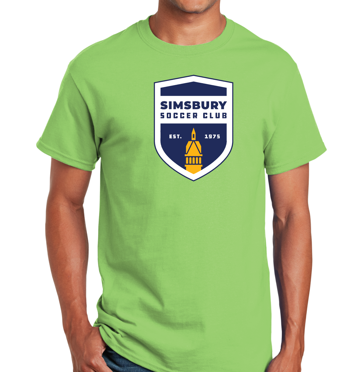 T-Shirt: Simsbury Soccer Shield Full Front