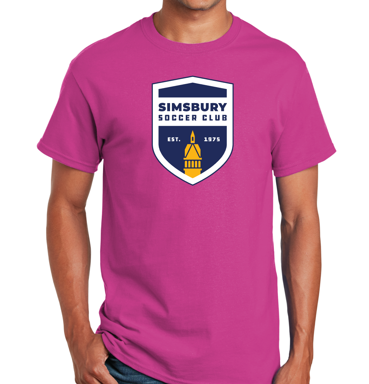 T-Shirt: Simsbury Soccer Shield Full Front