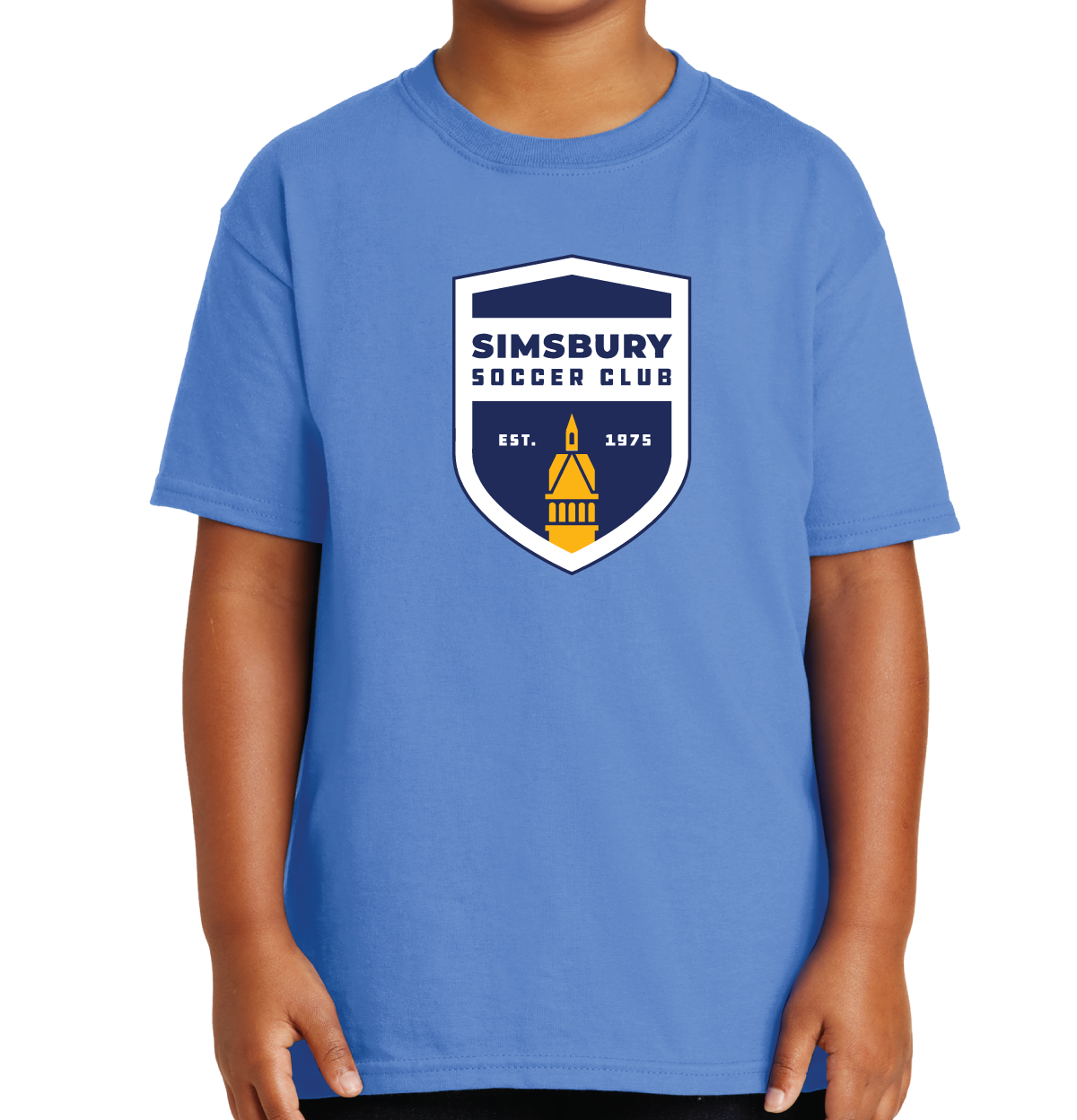 T-Shirt: Simsbury Soccer Shield Full Front